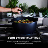 Mijoteuse haute - BAUMALU - 384942 - Intérieur céramique - Avec couvercle - 32 cm