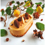 Moule a charnieres ovale - BAUMALU - 31x12x8 cm - Acier revetu Carbon steel 0,8 mm - AntiadhÈrent anthracite