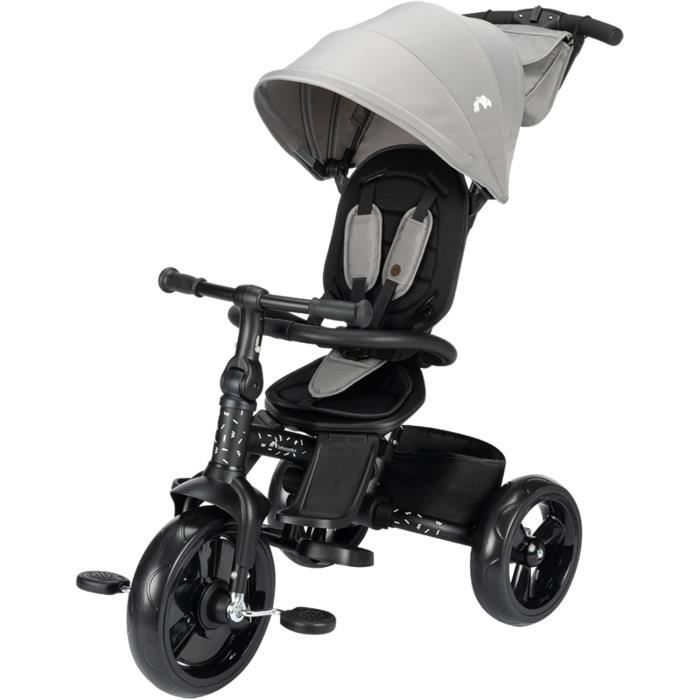 BEBECONFORT WINDY, Tricycle, pliage compact, confortable, siege réversible, de 10 mois a 5 ans, Tinted Gray