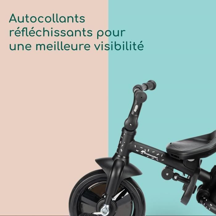 BEBECONFORT WINDY, Tricycle, pliage compact, confortable, siege réversible, de 10 mois a 5 ans, Tinted Gray