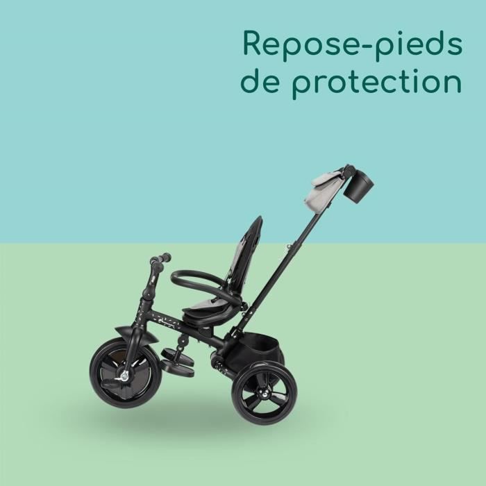 BEBECONFORT WINDY, Tricycle, pliage compact, confortable, siege réversible, de 10 mois a 5 ans, Tinted Gray