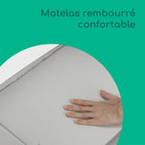 BEBECONFORT AMARA, Cododo, pliant, 2 en 1, Berceau confortable, 4 roues, pliage rapide, 0-6mois,0 a 9kg, tinted graphite