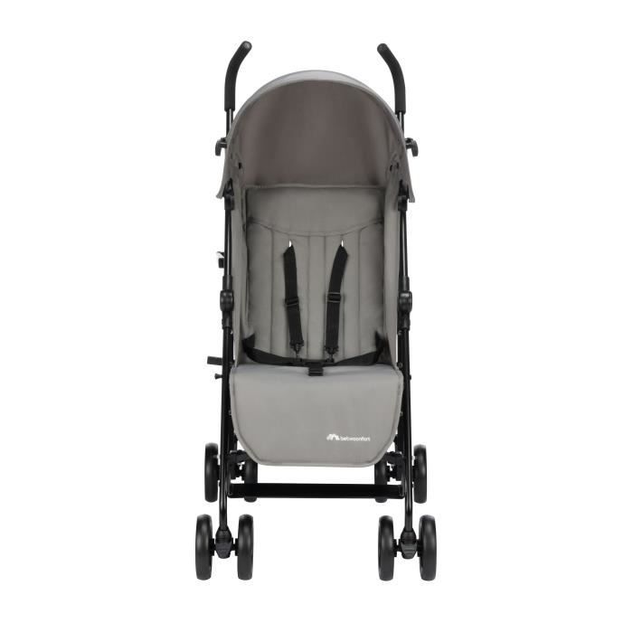 BEBECONFORT RAINBOW Poussette Canne 2eme âge, légere, pliage facile, multipositions, 6 mois a 4 ans, jusqu'a 22 kg MINERAL GRAY