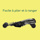 BEBECONFORT RAINBOW Poussette Canne 2eme âge, légere, pliage facile, multipositions, 6 mois a 4 ans, jusqu'a 22 kg MINERAL GRAY