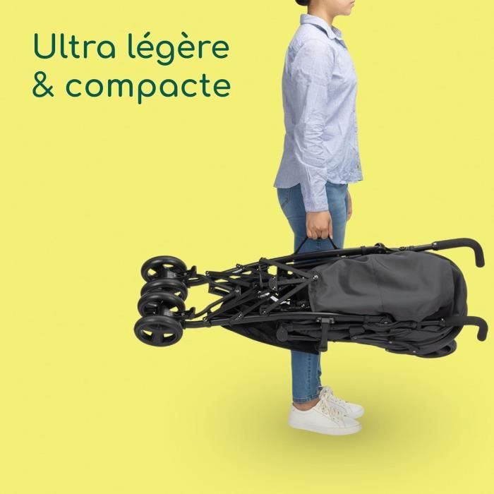 BEBECONFORT DUSK Poussette compacte, 1ere âge, ultra compacte, pliage facile, naissance a 4 ans, jusqu'a 22 kg  MINERAL GRAPHITE