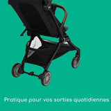 BEBECONFORT Poussette cabine Zephir, 1ere âge, ultra compacte, pliage facile, naissance a 4 ans, jusqu'a 22 kg  Mineral Graphite