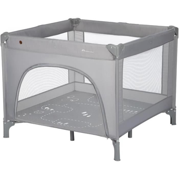 BEBECONFORT ADONIS, Parc-Lit, 2en1, ouverture sur le côté,spacieux, idéal pour voyager, léger, De 0 a 3 ans (15kg)  Mineral gray