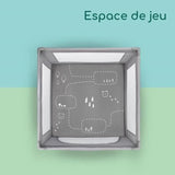 BEBECONFORT ADONIS, Parc-Lit, 2en1, ouverture sur le côté,spacieux, idéal pour voyager, léger, De 0 a 3 ans (15kg)  Mineral gray