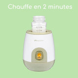 BEBECONFORT Chauffe biberon express Automatique, rapide, 2 min de chauffe, pratique, adaptable sur différents biberons