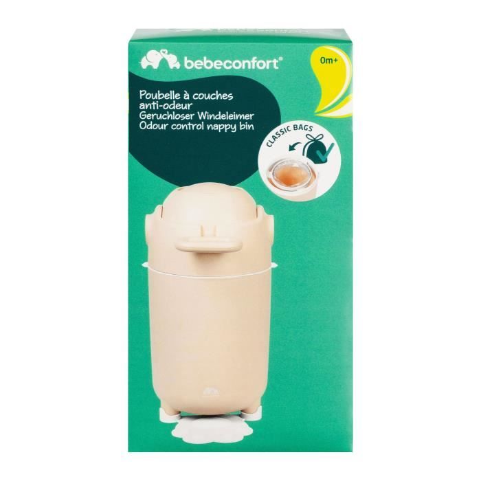 BEBECONFORT Poubelles a couches anti-odeur 12 litres, sans besoin de recharge