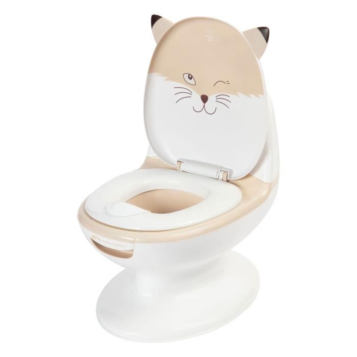 BEBECONFORT Mini Toilette Renard, Toilette d'apprentissage de la propreté pour bébé, 1 - 4 ans, 0 - 20 kg, Sand Fox