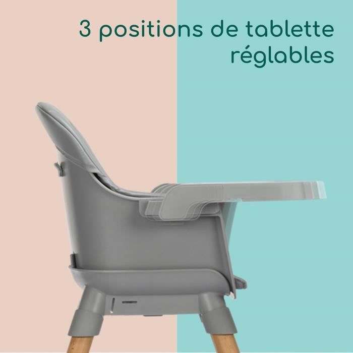 BEBECONFORT AVISTA 2 Chaise haute évolutive, Des 6 mois jusqu' a 6 ans (30 kg), TINTED GRAY