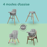 BEBECONFORT AVISTA 2 Chaise haute évolutive, Des 6 mois jusqu' a 6 ans (30 kg), TINTED GRAY