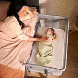 BEBECONFORT Draps de Lit pour berceau CALIDOO/AMARA, lot de 2, BLANC