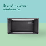 BEBECONFORT Sweet dreams Lit bébé, Lit parapluie, De la naissance a 3 ans (jusqu'a 15kg) + sac de transport, Mineral Graphite