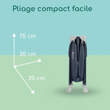 BEBECONFORT Sweet dreams Lit bébé, Lit parapluie, De la naissance a 3 ans (jusqu'a 15kg)+ sac de transport , Navy Blue