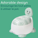 BEBECONFORT Pot Bébé Toilette Confort, 12-36 Mois (max. 20 kg), Jolis Motifs D'animaux, Toilette Enfant Antidérapante, Tortue Verte