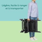 BEBE CONFORT Poussette canne Snow, ultra-légere (5 kg), De la naissance a 4 ans , Siege inclinable, Pliage compact, Mineral Graphite