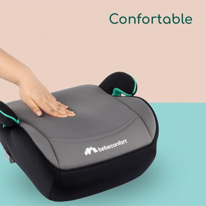 BEBECONFORT Siege auto Manga i-Fix, Rehausseur ISOFIX, de 6 a 12 ans, 22-36 kg, 125-150 cm, Gray Mist