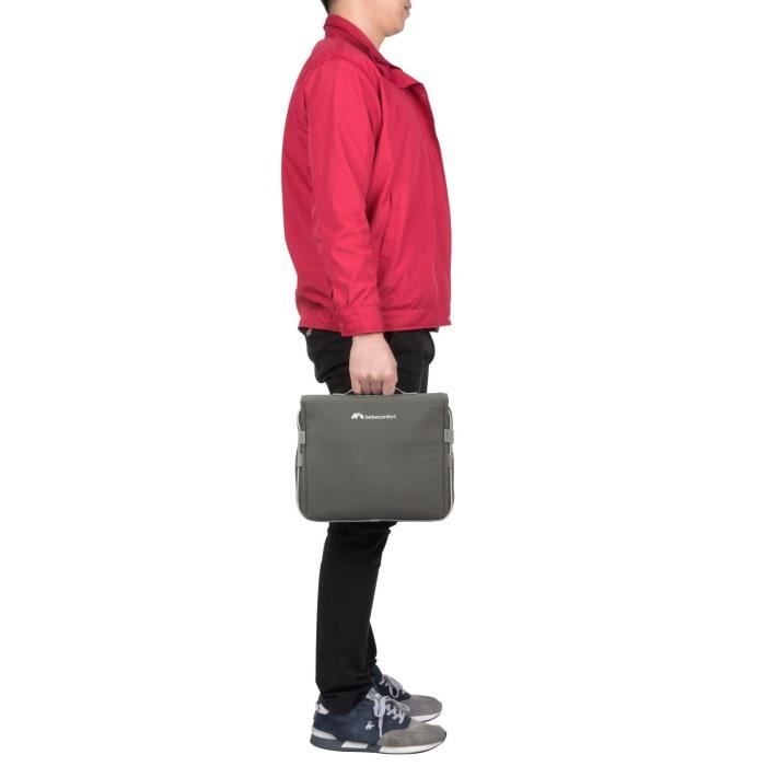 BEBECONFORT Réhausseur de chaise nomade Travel booster, De 6 mois a 3 ans (15kg), Grey Mist