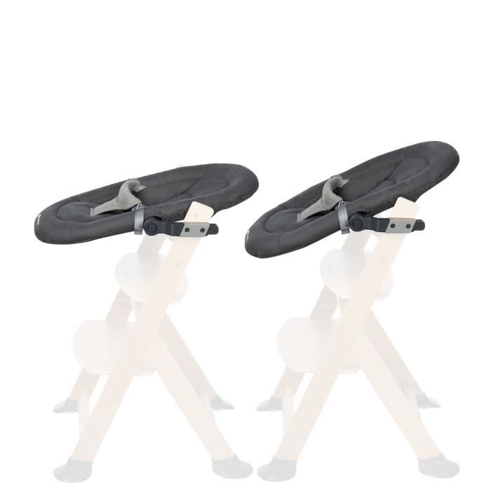 BEBECONFORT Timba baby, Transat bébé, compatible pour chaise haute Timba , de la naissance jusqu'a 6 mois, Tinted Graphite