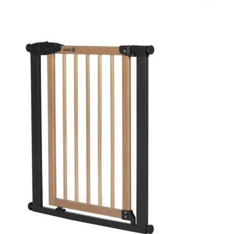 SAFETY 1ST Barriere Simply Close wood & Metal, Pression, 73-80 cm (94cm si extension), sans perçage, Ouverture d'une Main, Bois