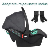 BEBECONFORT Sunlite Duo Poussette ultra compacte, confortable et legere, des la naissance jusqu'a 4 ans, 0 a 22 kg, Mineral Graphite