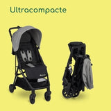 BEBECONFORT Poussette canne ultra compacte TEENY 3D,  4 roues, De la naissance a 4 ans environ (22kg), Tinted gray