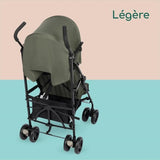 BEBECONFORT RAINBOW Poussette Canne 2eme âge, légere, pliage facile, multipositions, 6 mois a 4 ans, jusqu'a 22 kg Mineral Green