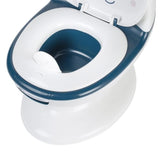 BEBECONFORT Mini toilette Panda, Pot avec bruit de chasse d'eau, Bleu