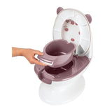 BEBECONFORT Mini toilette Panda, Pot avec bruit de chasse d'eau, Rose