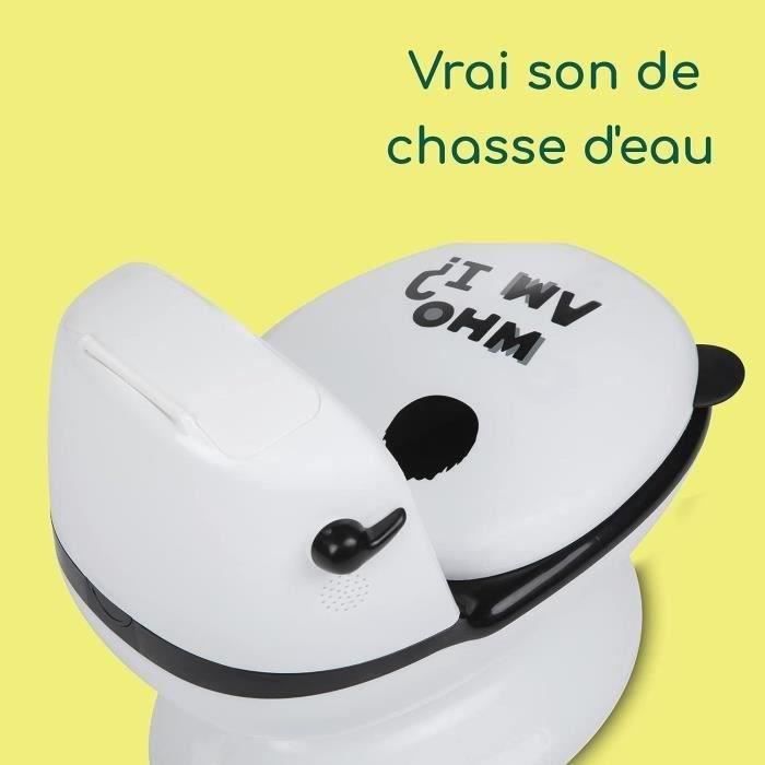 BEBECONFORT Mini toilette Panda, Pot avec bruit de chasse d'eau, Rose