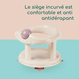 BEBECONFORT Anneau de bain pivotant, siege de bain, de 6 mois a 12 ans, Beige