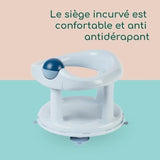 BEBECONFORT Anneau de bain pivotant, siege de bain, de 6 mois a 12 ans, Bleu