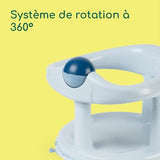 BEBECONFORT Anneau de bain pivotant, siege de bain, de 6 mois a 12 ans, Bleu