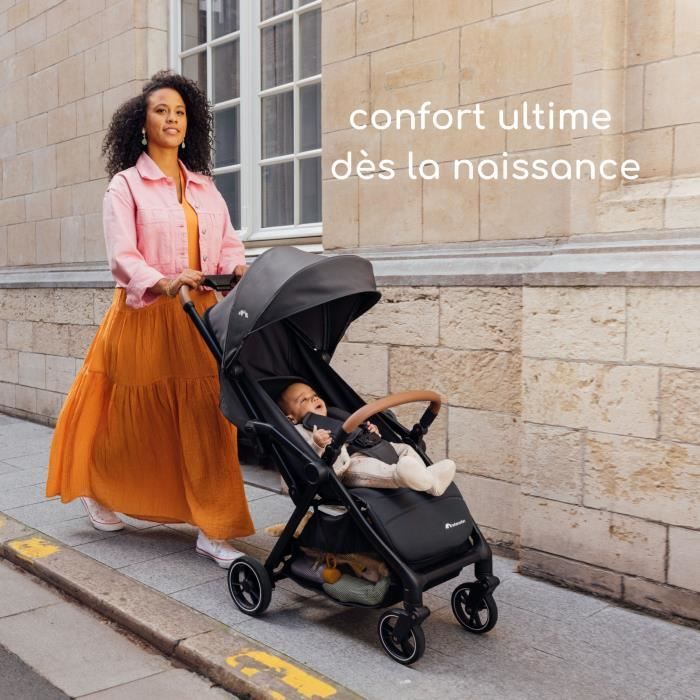 BEBECONFORT SUNLITE, Poussette ultra compacte, confortable et legere, des la naissance jusqu'a 4 ans,0 a 22 kg, Tinted Gray