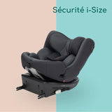 BEBECONFORT Siege auto évolutif pivotant 360° EvolveFix i-Size 0/1/2/3 - Isofix - 0 a 12 ans (36 kg) - 40-150 cm  TINTED GRAPHITE