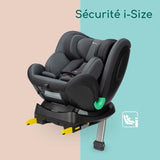 BEBECONFORT Siege auto évolutif pivotant 360° EvolveFix PLUS i-Size 0/1/2/3 - Isofix  0 a 12 ans (36 kg) - 40-150 cm TINTED BLACK