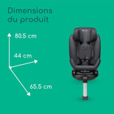 BEBECONFORT Siege auto évolutif pivotant 360° EvolveFix PLUS i-Size 0/1/2/3 - Isofix  0 a 12 ans (36 kg) 40-150 cm  TINTED GRAPHITE