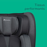 BEBECONFORT Siege auto évolutif pivotant 360° EvolveFix PLUS i-Size 0/1/2/3 - Isofix  0 a 12 ans (36 kg) 40-150 cm  TINTED GRAPHITE