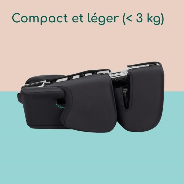 BEBECONFORT Siege auto ROAD SAFE compatible i-Size, groupe 2/3, rehausseur, 3,5 ans a 10/12 ans, 100-150cm, 15-36kg, TINTED BLACK