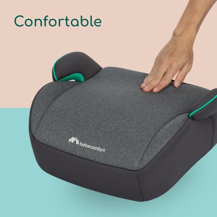 BEBECONFORT Siege auto réhausseur Manga i-Safe, Groupe 3, ceinturé, de 6 a 10-12 ans (36kg) TINTED GRAPHITE