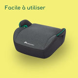 BEBECONFORT Siege auto réhausseur Manga i-Safe, Groupe 3, ceinturé, de 6 a 10-12 ans (36kg) TINTED GRAPHITE