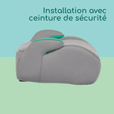BEBECONFORT Siege auto réhausseur Manga i-Safe, Groupe 3, ceinturé, de 6 a 10-12 ans (36kg)TINTED GRAY