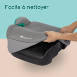 BEBECONFORT Siege auto réhausseur Manga i-Safe, Groupe 3, ceinturé, de 6 a 10-12 ans (36kg)TINTED GRAY