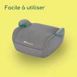 BEBECONFORT Siege auto réhausseur Manga i-Safe, Groupe 3, ceinturé, de 6 a 10-12 ans (36kg)TINTED GRAY