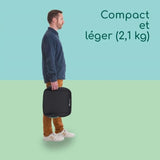 BEBECONFORT Siege auto Manga i-Fix, Rehausseur ISOFIX, de 6 a 12 ans, 22-36 kg, 125-150 cm TINTED BLACK