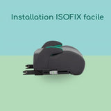 BEBECONFORT Siege auto Manga i-Fix, Rehausseur ISOFIX, de 6 a 12 ans, 22-36 kg, 125-150 cm TINTED GRAPHITE