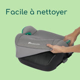 BEBECONFORT Siege auto Manga i-Fix, Rehausseur ISOFIX, de 6 a 12 ans, 22-36 kg, 125-150 cm TINTED GRAY