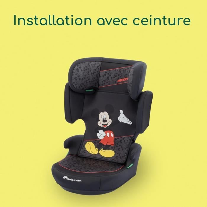 BEBECONFORT DISNEY© Siege auto Road Safe i-Size Mickey, groupe 2/3, rehausseur, 3,5 ans a 10/12 ans, 100-150cm, 15-36kg, Authentic?
